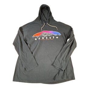 Seattle Washington Hooded Shirt XL Black Anvil Long Sleeve Pullover Hood